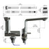 Bazpo 12V Water Faucet with Microswitch | RV Kitchen Faucet Solid Brass (5 BAR) - Chrome